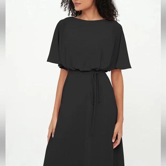 BLACK BRIDESMAID DRESS - Picture 3 of 9